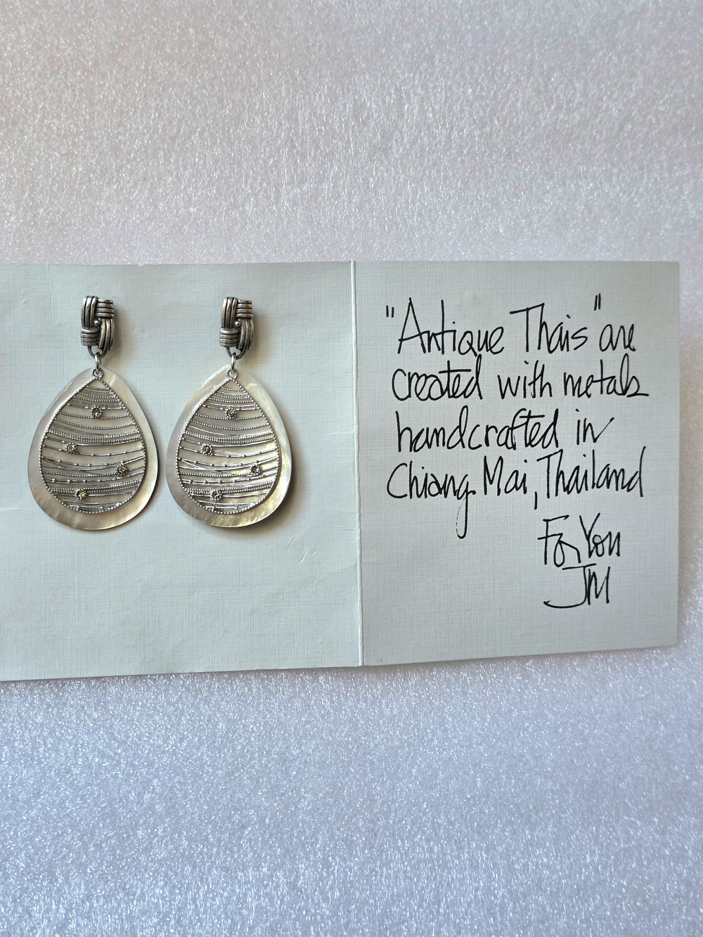 These are John Michael Richardson Handcrafted Post Pierced Dangle Earrings - Picture 5 of 14